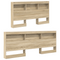 vidaXL Bookcase Bed Sonoma Oak 160x200 cm Engineered Wood