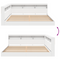 vidaXL Bookcase Bed White 180x200 cm Engineered Wood