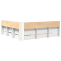 vidaXL Bookcase Bed White 180x200 cm Engineered Wood