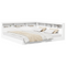 vidaXL Bookcase Bed White 180x200 cm Engineered Wood