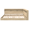 vidaXL Bookcase Bed Sonoma Oak 180x200 cm Engineered Wood