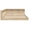 vidaXL Bookcase Bed Sonoma Oak 180x200 cm Engineered Wood