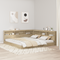 vidaXL Bookcase Bed Sonoma Oak 180x200 cm Engineered Wood