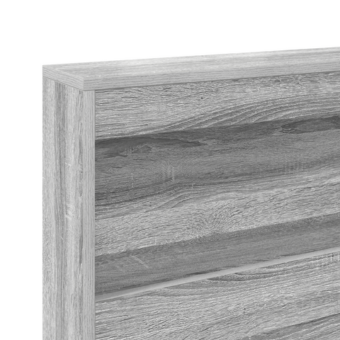 vidaXL Bookcase Bed Grey Sonoma 180x200 cm Engineered Wood