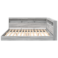 vidaXL Bookcase Bed Grey Sonoma 180x200 cm Engineered Wood