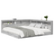 vidaXL Bookcase Bed Grey Sonoma 180x200 cm Engineered Wood