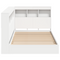 vidaXL Bookcase Bed White 90x190 cm Engineered Wood
