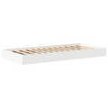vidaXL Bookcase Bed White 75x190 cm Engineered Wood