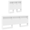 vidaXL Bookcase Bed White 75x190 cm Engineered Wood