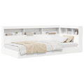 vidaXL Bookcase Bed White 75x190 cm Engineered Wood