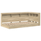 vidaXL Bookcase Bed Sonoma Oak 75x190 cm Engineered Wood
