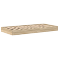 vidaXL Bookcase Bed Sonoma Oak 75x190 cm Engineered Wood
