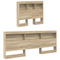 vidaXL Bookcase Bed Sonoma Oak 75x190 cm Engineered Wood