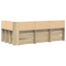 vidaXL Bookcase Bed Sonoma Oak 75x190 cm Engineered Wood
