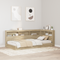 vidaXL Bookcase Bed Sonoma Oak 75x190 cm Engineered Wood