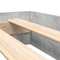 vidaXL Bookcase Bed Concrete Grey 75x190 cm Engineered Wood