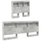 vidaXL Bookcase Bed Concrete Grey 75x190 cm Engineered Wood