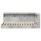 vidaXL Bookcase Bed Concrete Grey 75x190 cm Engineered Wood