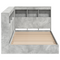 vidaXL Bookcase Bed Concrete Grey 75x190 cm Engineered Wood