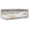 vidaXL Bookcase Bed Concrete Grey 75x190 cm Engineered Wood