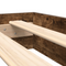 vidaXL Bookcase Bed Smoked Oak 75x190 cm Engineered Wood