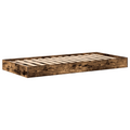 vidaXL Bookcase Bed Smoked Oak 75x190 cm Engineered Wood