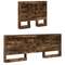 vidaXL Bookcase Bed Smoked Oak 75x190 cm Engineered Wood