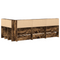 vidaXL Bookcase Bed Smoked Oak 75x190 cm Engineered Wood