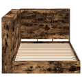 vidaXL Bookcase Bed Smoked Oak 75x190 cm Engineered Wood