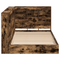 vidaXL Bookcase Bed Smoked Oak 75x190 cm Engineered Wood