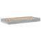 vidaXL Bookcase Bed Grey Sonoma 75x190 cm Engineered Wood