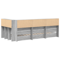 vidaXL Bookcase Bed Grey Sonoma 75x190 cm Engineered Wood