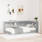 vidaXL Bookcase Bed Grey Sonoma 75x190 cm Engineered Wood