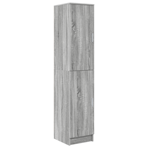 vidaXL Desk with Storage Grey Sonoma Engineered Wood