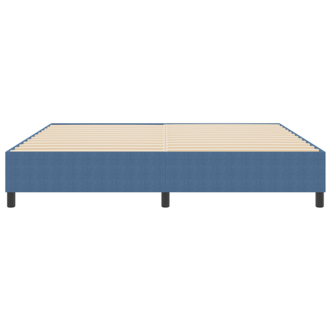 vidaXL Box Spring Bed Blue 200x200 cm Corduroy Fabric
