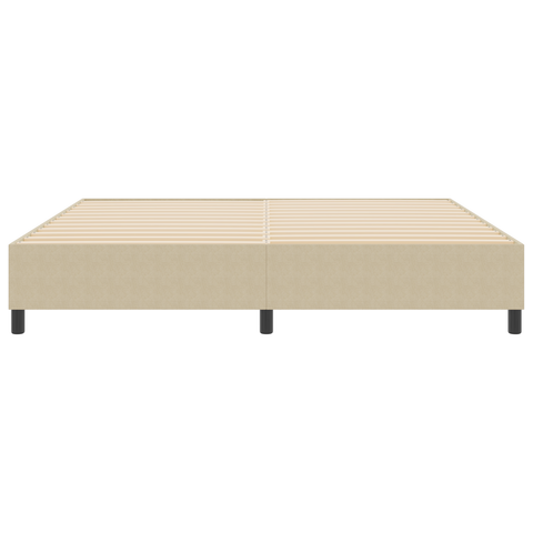 vidaXL Box Spring Bed Light Green Grey 200x200 cm Corduroy Fabric