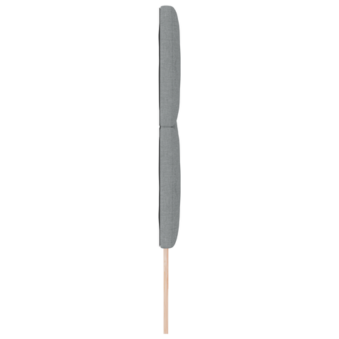 vidaXL Headboard Diamond Blocks Design Light Grey 200 cm Fabric