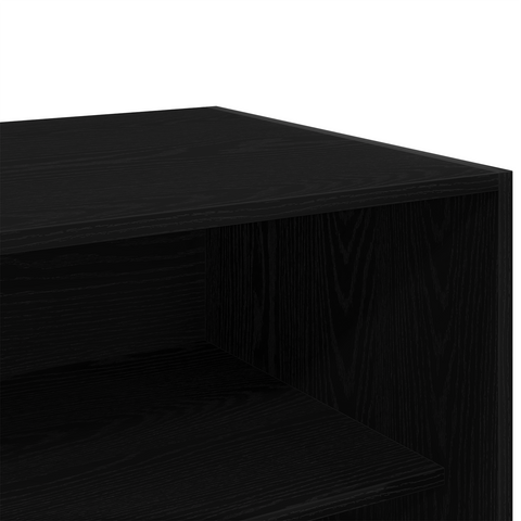 vidaXL Black Oak Wardrobe - 100x50x200 cm, Made of Engineered Wood