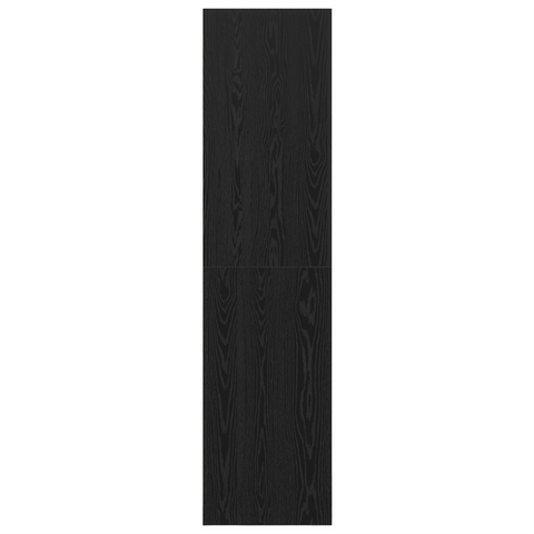 vidaXL Black Oak Wardrobe - 100x50x200 cm, Made of Engineered Wood