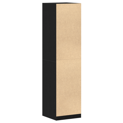 vidaXL Black Oak Wardrobe - 50 x 50 x 200 cm - Made of Engineered Wood