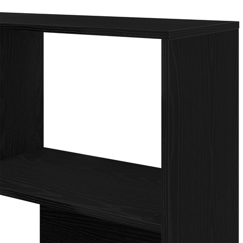 vidaXL Corner Cabinet Black Oak 140x30x140 cm Engineered Wood