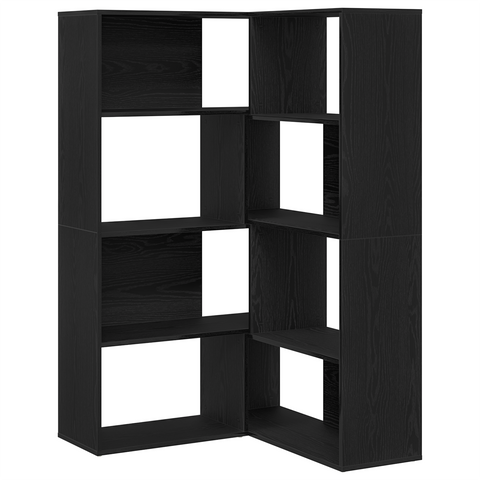 vidaXL Corner Cabinet Black Oak 140x30x140 cm Engineered Wood