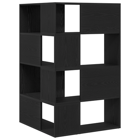 vidaXL Corner Cabinet Black Oak 140x30x140 cm Engineered Wood