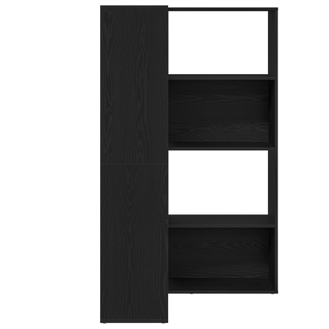vidaXL Corner Cabinet Black Oak 140x30x140 cm Engineered Wood