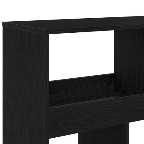 vidaXL Room Divider 2 pcs Black oak 100x33x187,5 cm Engineered wood