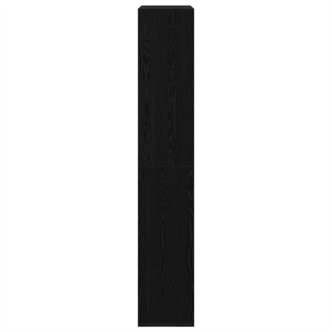vidaXL Room Divider 2 pcs Black oak 100x33x187,5 cm Engineered wood