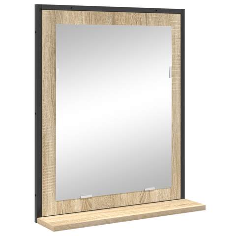 vidaXL 3 Piece Bathroom Furniture Set Sonoma Oak Engineered Wood