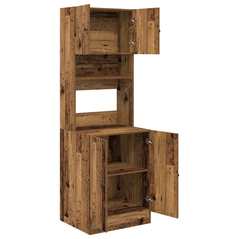 vidaXL Kitchen Cabinet Old Wood 60x50x180 cm Engineered Wood