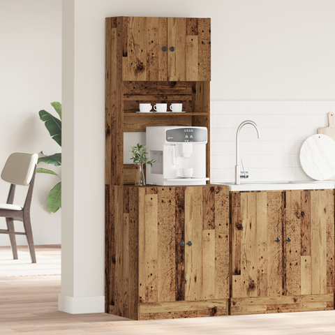 vidaXL Kitchen Cabinet Old Wood 60x50x180 cm Engineered Wood