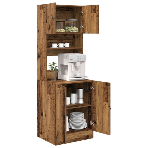 vidaXL Kitchen Cabinet Old Wood 60x50x180 cm Engineered Wood
